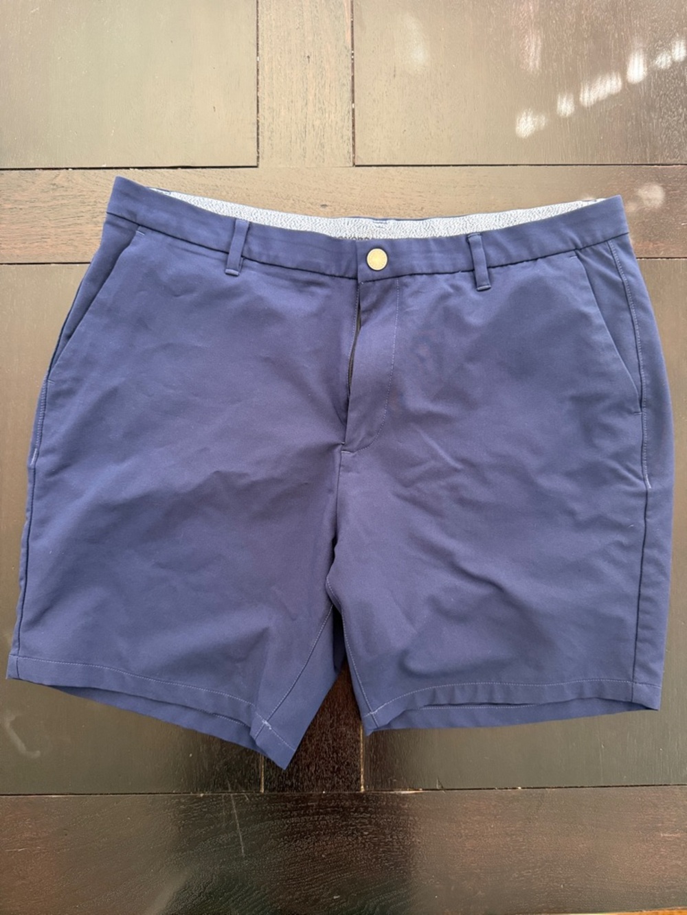 Bonobos Classic Navy 7 in Flat-Front Performance Shorts Golf